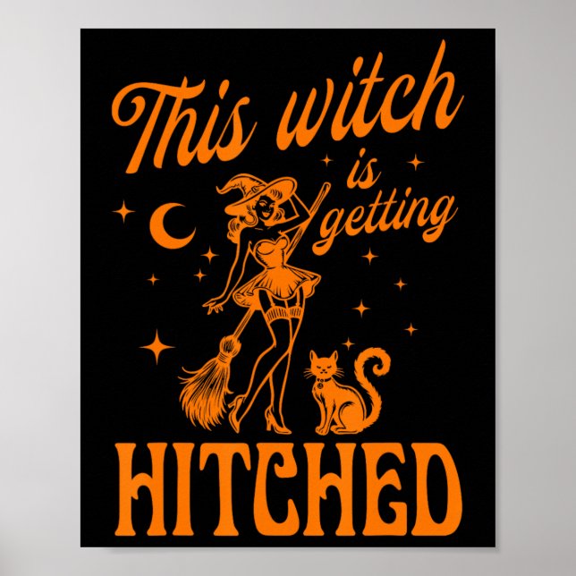 Diese Hexe wird von Bychelorette Hallowe getroffen Poster (Vorne)