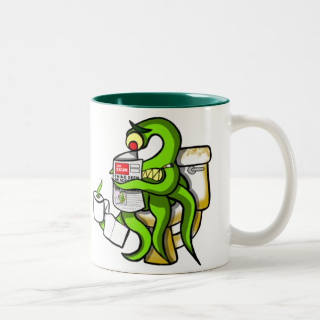 Diese Horror-Sache-Tasse Zweifarbige Tasse (Rechts)
