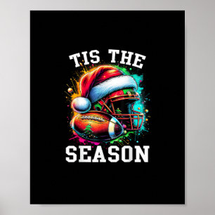Diese Jahreszeit Fußball Mama Weihnachts-Weihnacht Poster