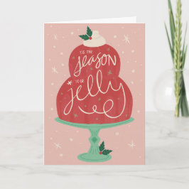 Diese Jahreszeit ist die Grußkarte für Jelly Holid Karte