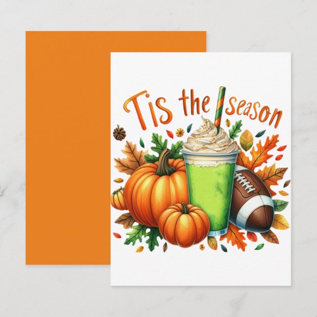 Diese Jahreszeit Mitteilungskarte (Vorne/Hinten)