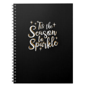 Diese Jahreszeit zu Sparkle Funny Weihnachten Spri Notizblock