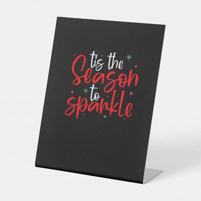 Diese Jahreszeit zu Sparkle Neuheit Funny Funny We Sockelschild (Vorderseite)