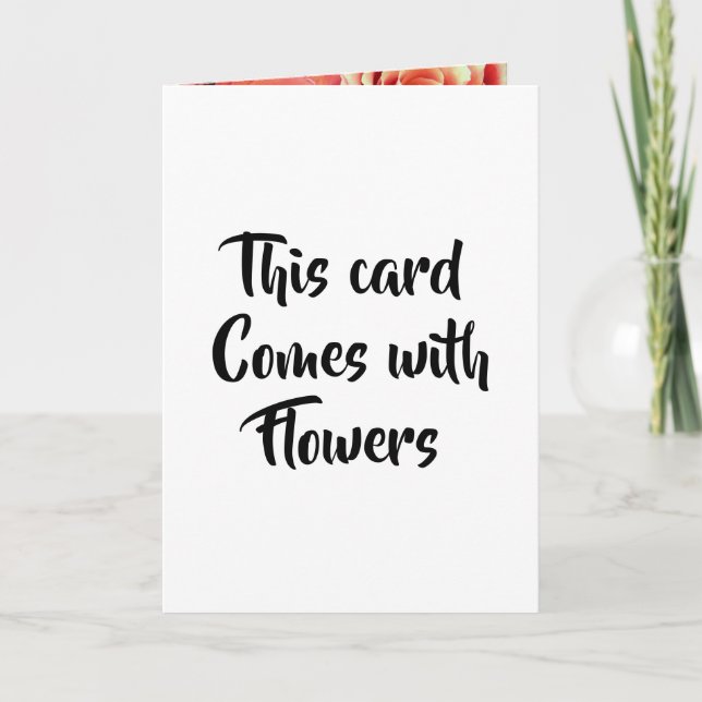 Diese Karte kommt mit Blume Rose lustig romantisch (Vorderseite)