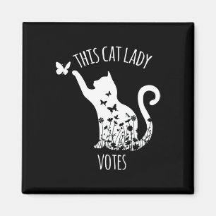 Diese Katze Lady wählt die Damen in Kamala Magnet