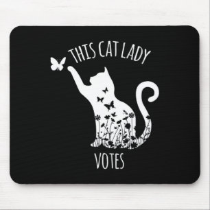 Diese Katze Lady wählt die Damen in Kamala Mousepad