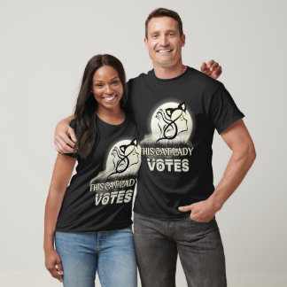 Diese Katzenfrau wählt kamala harris T-Shirt