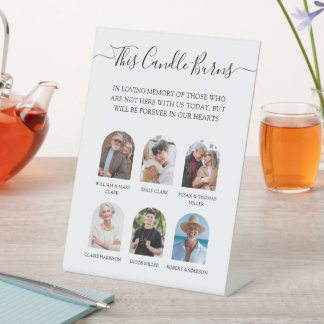 Diese Kerze Brennt Foto Hochzeit Gedenkstätte Sockelschild