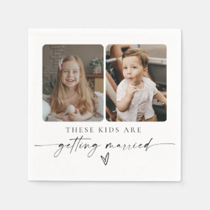 Diese Kinder heiraten Hochzeit Serviette