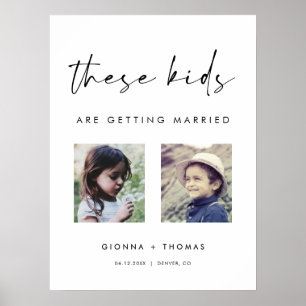 Diese Kinder heiraten Willkommensschild Poster