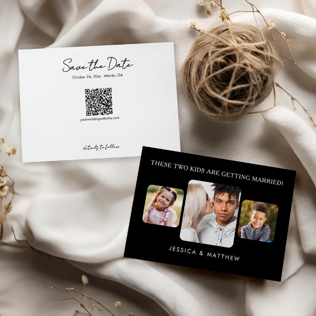 Diese Kinder werden 3 Fotos heiraten Einladung (Von Creator hochgeladen)