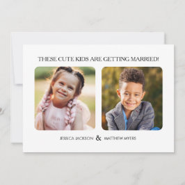 Diese Kinder werden Fotos der Kindheit heiraten Einladung
