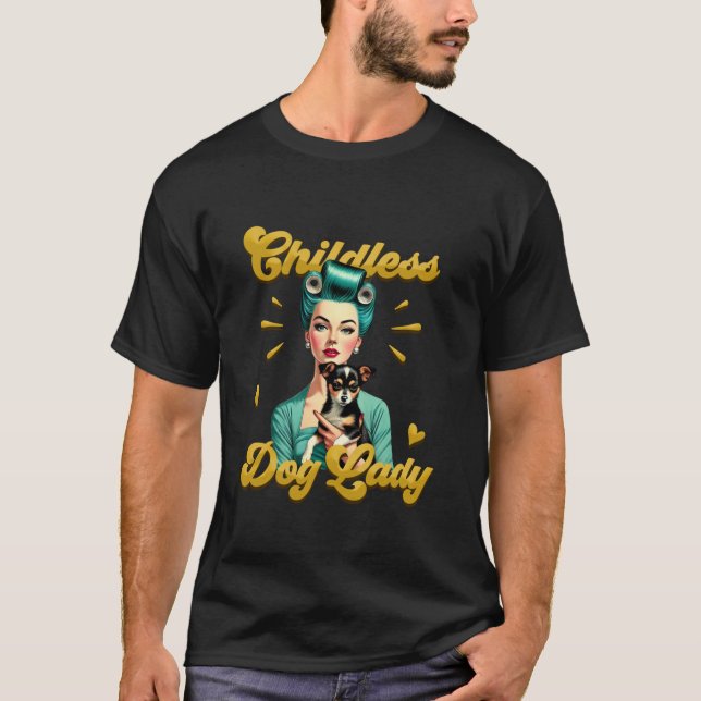 Diese kinderlose Hundedame wählt Kamala Harris 20 T-Shirt (Vorderseite)