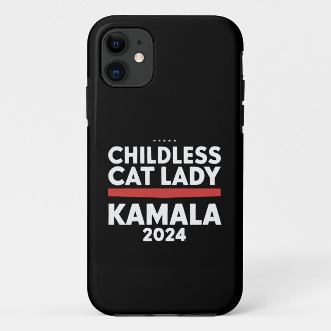 Diese kinderlose Katze-Lady wählt Kamala 2024 Case-Mate iPhone Hülle (Rückseite)