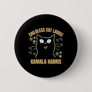 Diese kinderlose Katze-Lady wählt Kamala-Harris 20 Button