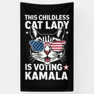 Diese kinderlose Katzenlady wählt Kamala bei der W Banner
