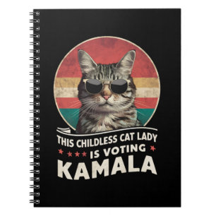 Diese kinderlose Katzenlady wählt Kamala Notizblock