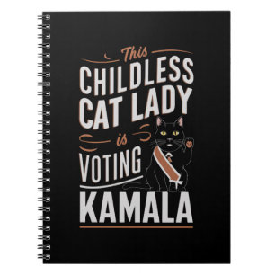 Diese kinderlose Katzenlady wählt Kamala Notizblock
