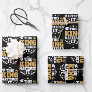 Diese King I Mastered It Master-Abschlussklasse Geschenkpapier Set