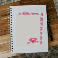 Diese Kiss Script Stationery Note Card - Pink