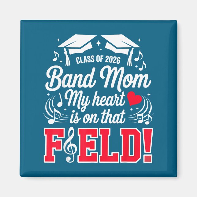 Diese Klassband-Mutter-Herzfeld Magnet (Vorne)