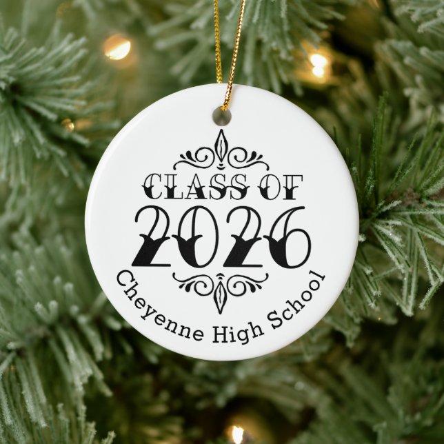 Diese Klasse von 2026 Foto Abschluss Keramik Ornament (Baum)