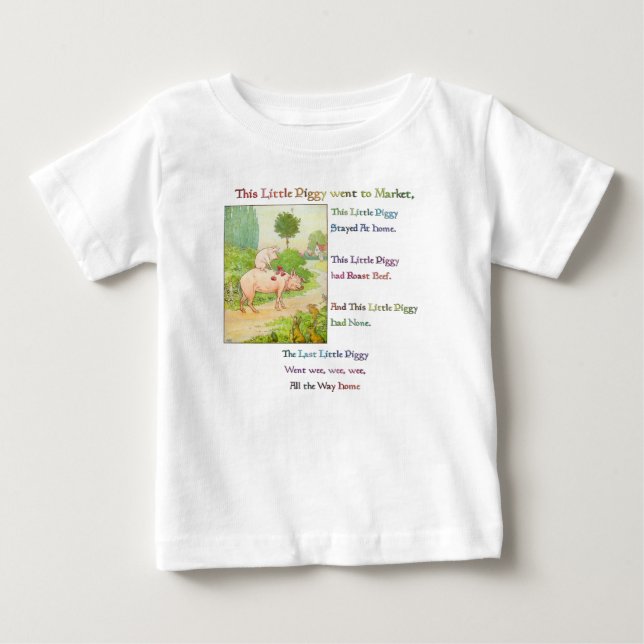 DIESE KLEINE PIGGY - Rhymnen für Kinder Baby T-shirt (Vorderseite)