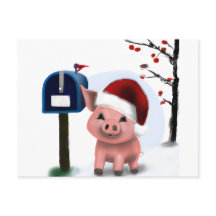 Diese kleine Pigngie Urlaubskarte Postkarte