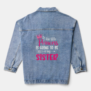 Diese kleine Prinzessin wird eine große Schwester  Jeansjacke