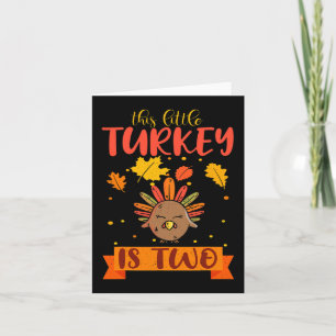 Diese kleine Türkei ist zwei Herbsttage vor zwei T Karte