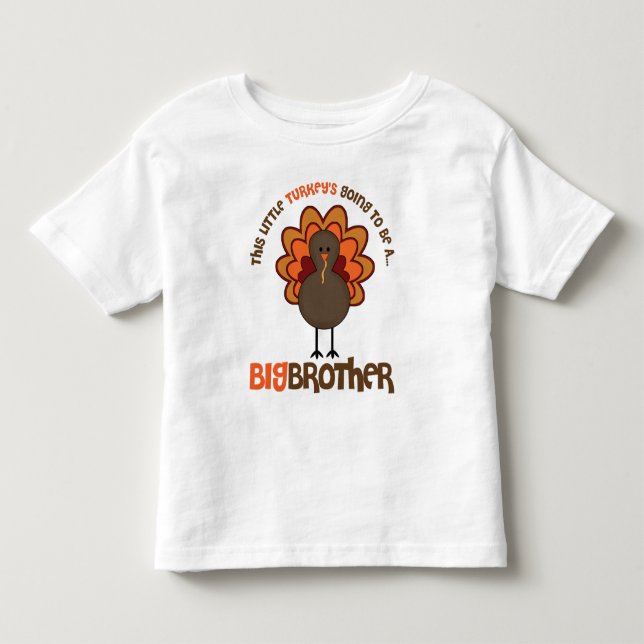 Diese kleine Türkei wird ein großer Bruder Kleinkind T-shirt (Vorderseite)
