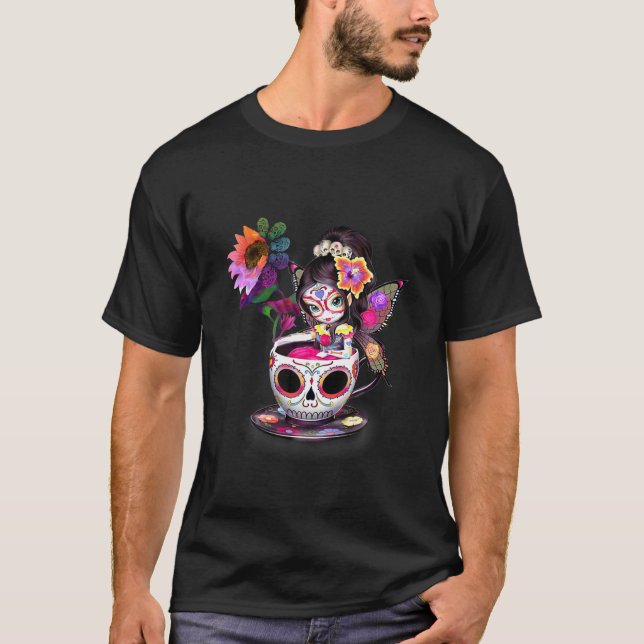 Diese kleinen Zuckerschädel sind in so Cool T-Shirt (Vorderseite)