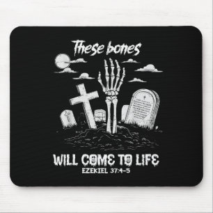 Diese Knochen werden zum Leben erweckt Skelett Chr Mousepad