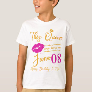 Diese Königin war im Juni Geboren, glücklich zum G T-Shirt