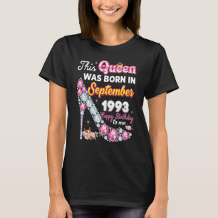 Diese Königin wurde im September 1993 geboren Herz T-Shirt