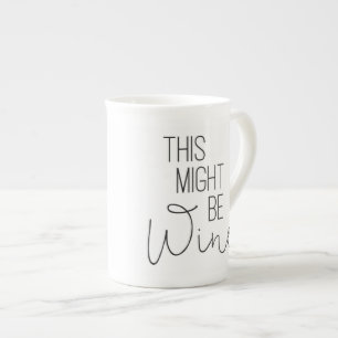 Diese könnte Wein-Tasse sein Prozellantasse