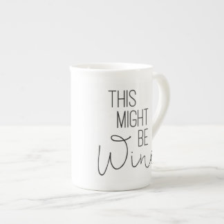 Diese könnte Wein-Tasse sein Prozellantasse