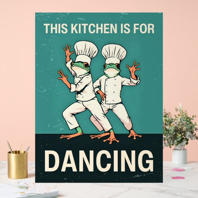 Diese Küche ist zum Tanzen bestimmt Acrylschild (Hochzeit)