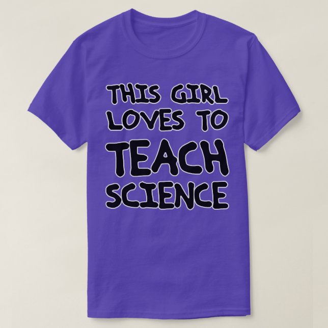 DIESE L LIEBEN, WISSENSCHAFT ZU UNTERRICHTEN T-Shirt (Design vorne)