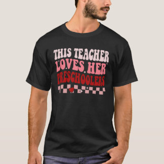 Diese Lehrerin liebt ihre Vorschulkinder Retro Val T-Shirt