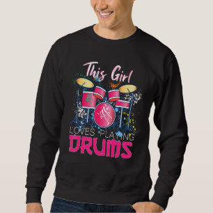 Diese Liebe spielt Trommler Girls Musici Sweatshirt