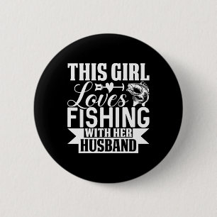 Diese Lieben, die mit ihrem Husbyny fischen Button