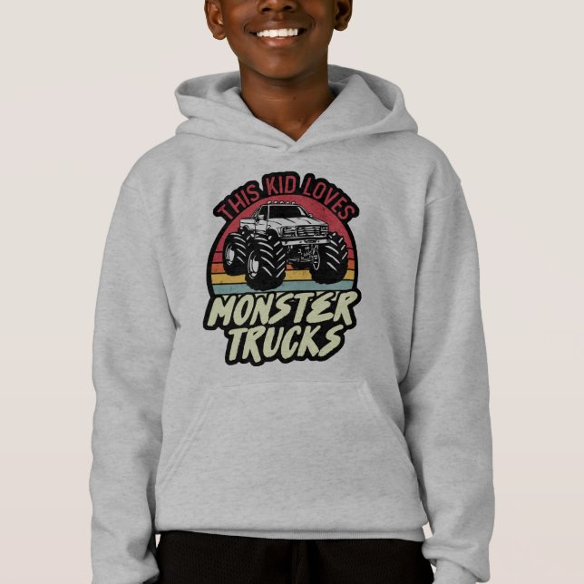Diese Lieben sind Monster-LKW Hoodie (Vorderseite)