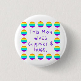Diese Mama bietet Unterstützung und Hugs - Regenbo Button
