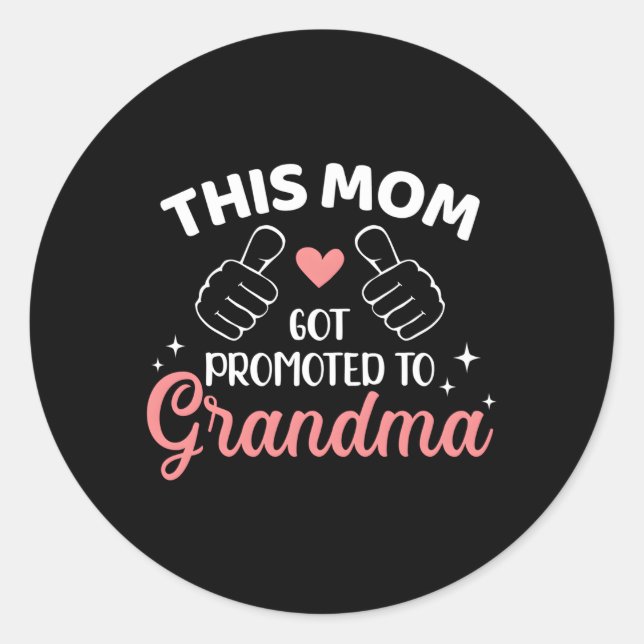 Diese Mama Got auf Oma Runder Aufkleber (Vorderseite)