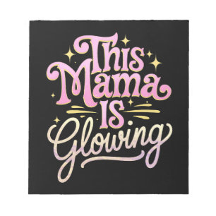 Diese Mama leuchtet zum Muttertag Notizblock