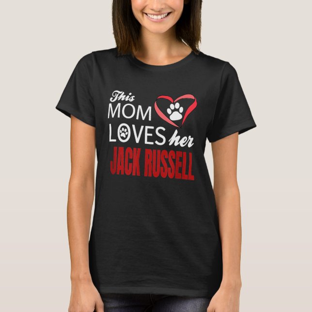 Diese Mama Liebe Ihr Jack Russell Terrier Dog T-Shirt (Vorderseite)