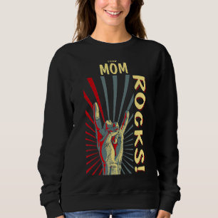 Diese Mama rockt Vintag Retro Concept 70er 80er Fu Sweatshirt