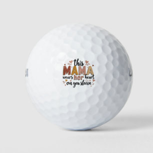 Diese Mama trägt ihr Herz am Schnabel Golfball