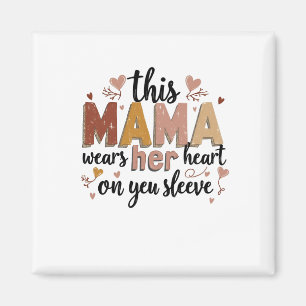 Diese Mama trägt ihr Herz am Schnabel Magnet